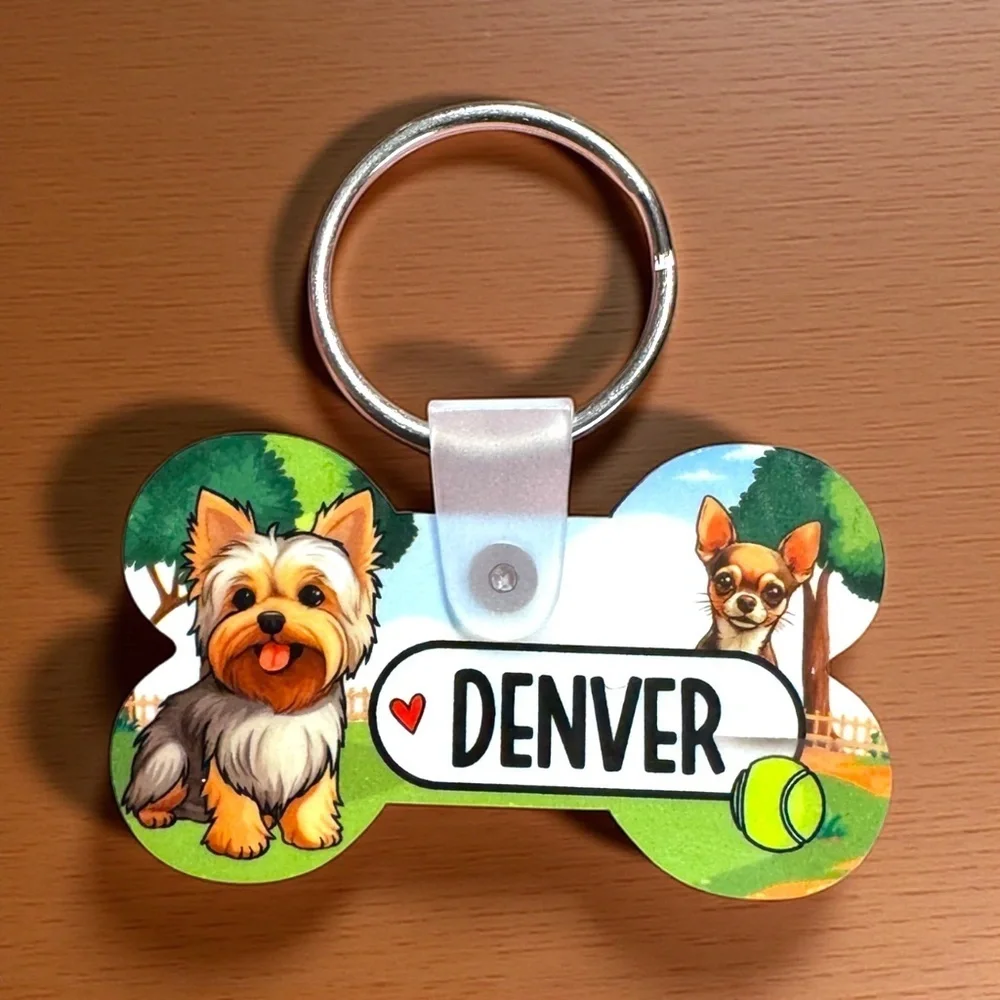 Personalized Cartoon/Photo Pet Tags | Custom Artist-Created Pet ID Tag, Handmade